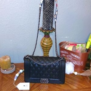 Black Quilted Shoulder Bag
